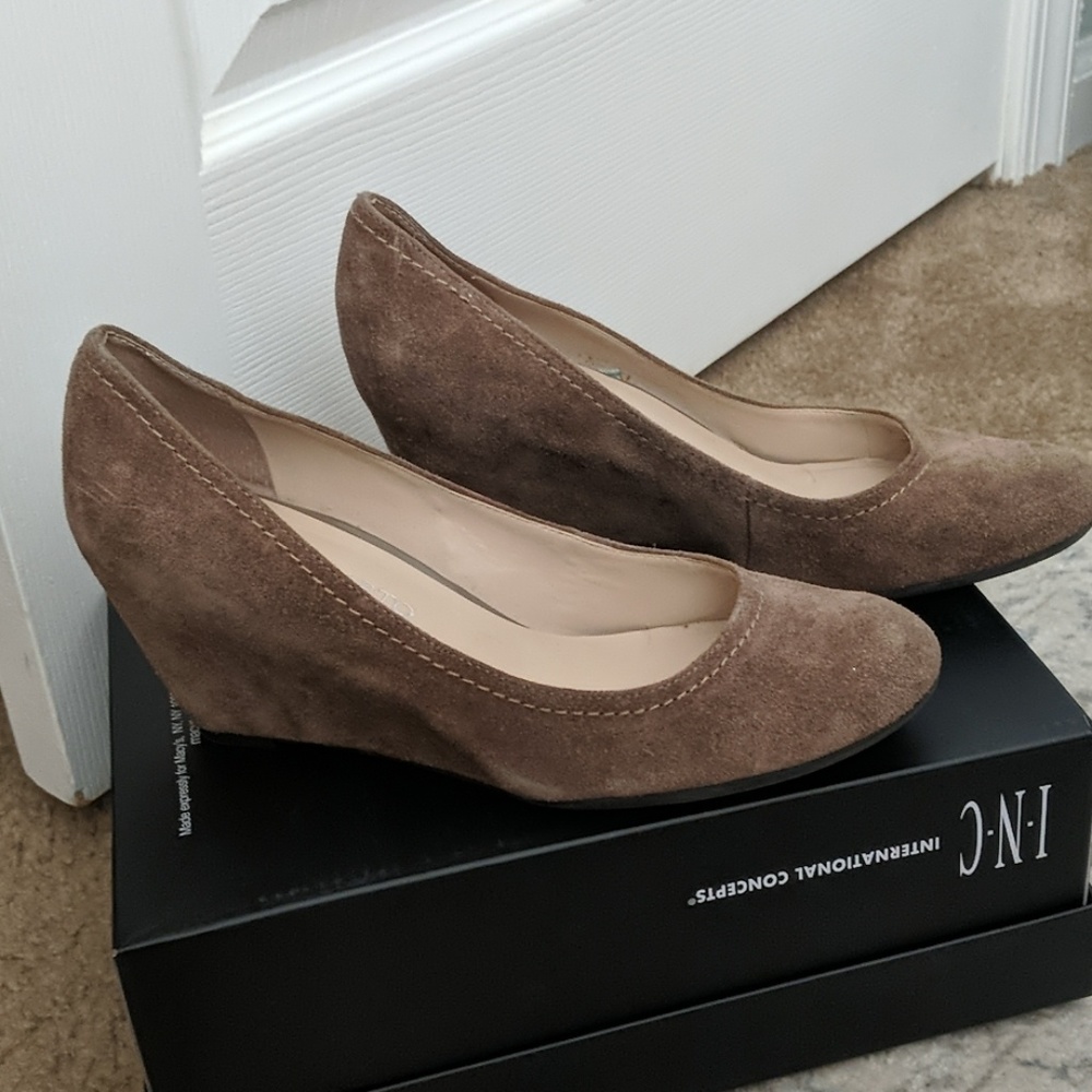 Franco sarto suede wedges